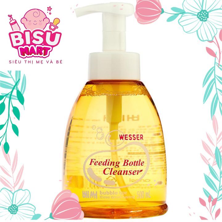 Nước Rửa Bình Sữa Wesser chai 500ml