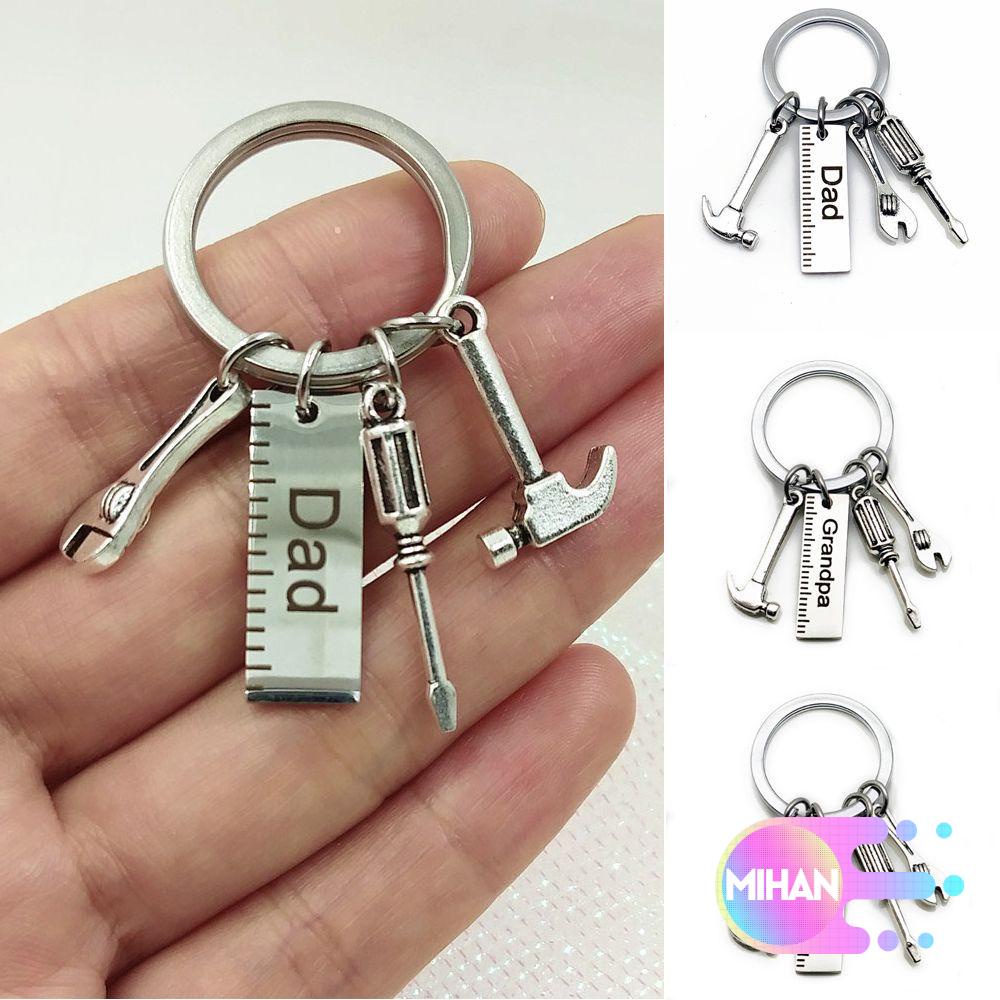 Móc Chìa Khóa Bằng Thép Không Gỉ Khắc Chữ Dad Sáng Tạo Thời Trang Dành Cho Ngày Của Cha
