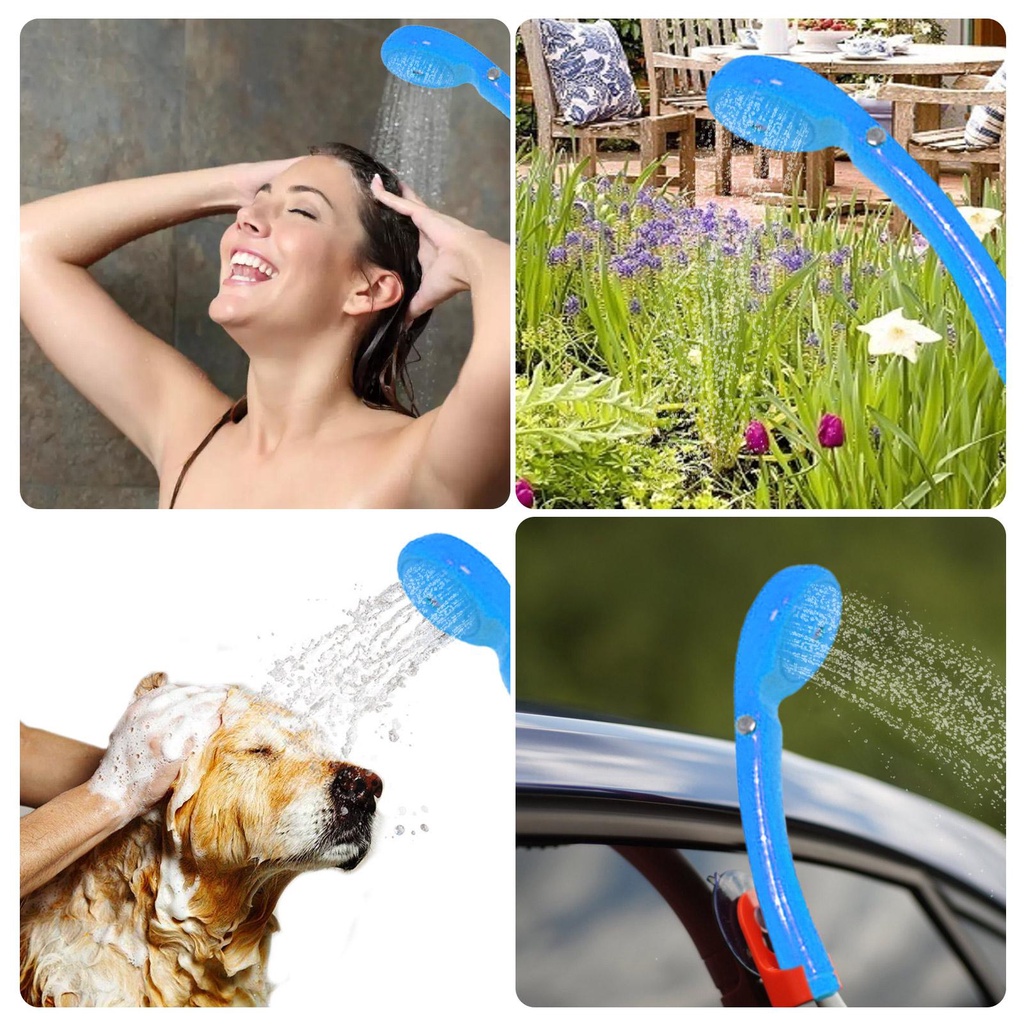 Vòi Hoa Sen Điện Tử 12V Kèm Đầu Bơm Cho Xe Hơi/Leo Núi/Cắm Trại