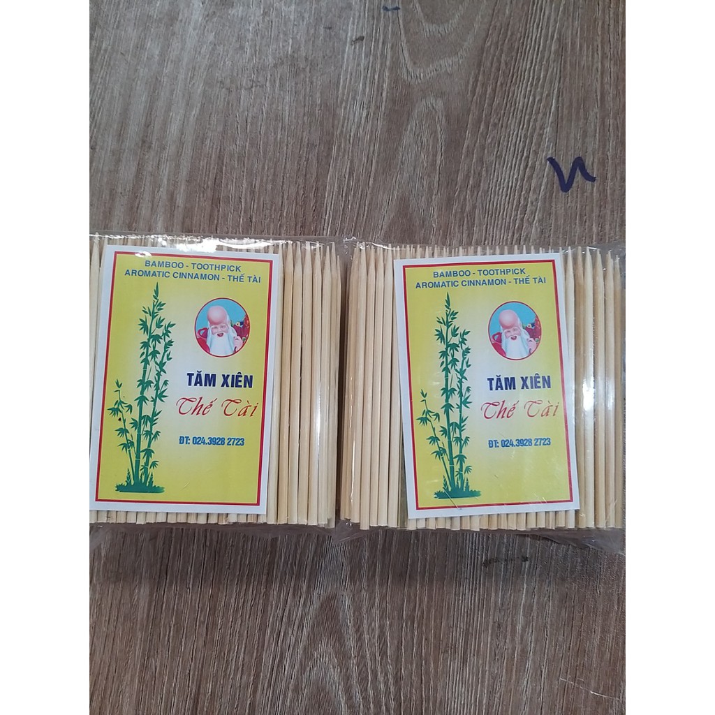 Tăm xiên thế Tài 10cm - 3mm