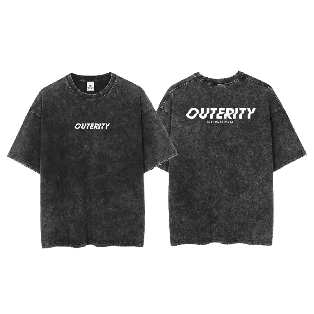 Áo Thun Wash Loang Cotton Áo Phông In Chữ Form Rộng Tay Lỡ Dáng Oversize Nam Nữ Chất Vải Dày Dặn Mặc Mát Mẻ