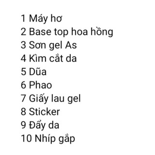 Set đồ nail cá nhân 10 món