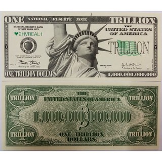 Combo 2 tờ 1 nghìn tỷ USD Mỹ lưu niệm làm quà tặng chiêu