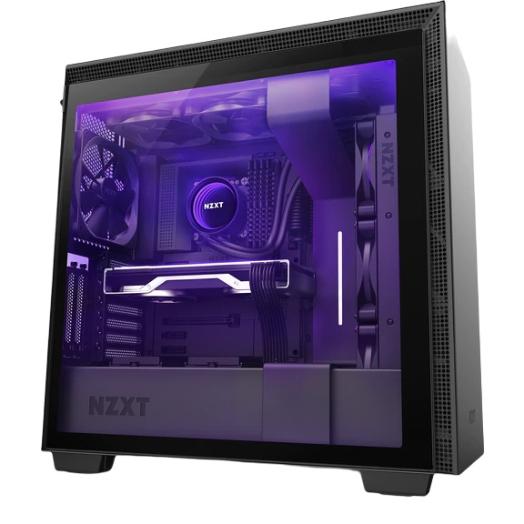 Vỏ Case Máy Tính NZXT H710i Màu Đen Sần