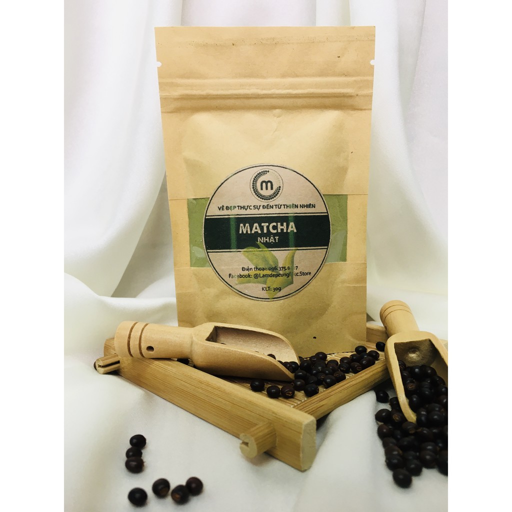 Bột Trà Xanh Matcha thiên nhiên đắp mặt nạ nguyên chất 30g