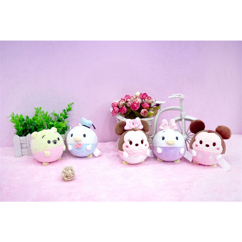 DISNEY Móc Chìa Khóa Hình Chuột Mickey Minnie Donald Daisy Dễ Thương Dùng Làm Quà Tặng Sinh Nhật Cho Bé Gái