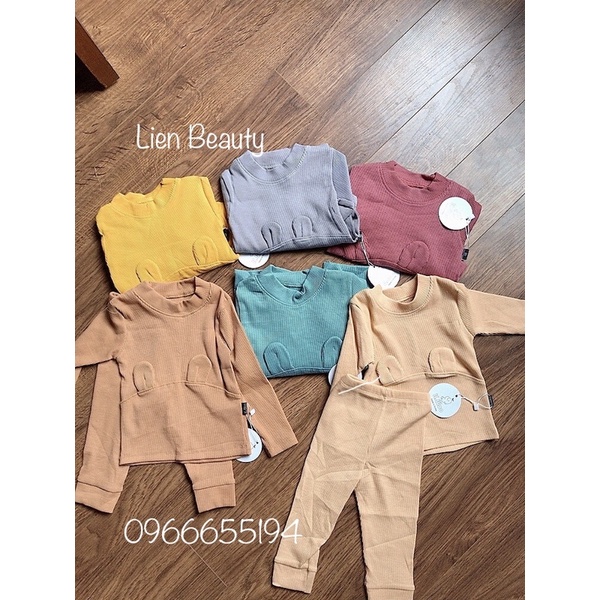 Bộ Dài Tay Len Tăm Xuất Hàn Siêu Đẹp Cho Bé