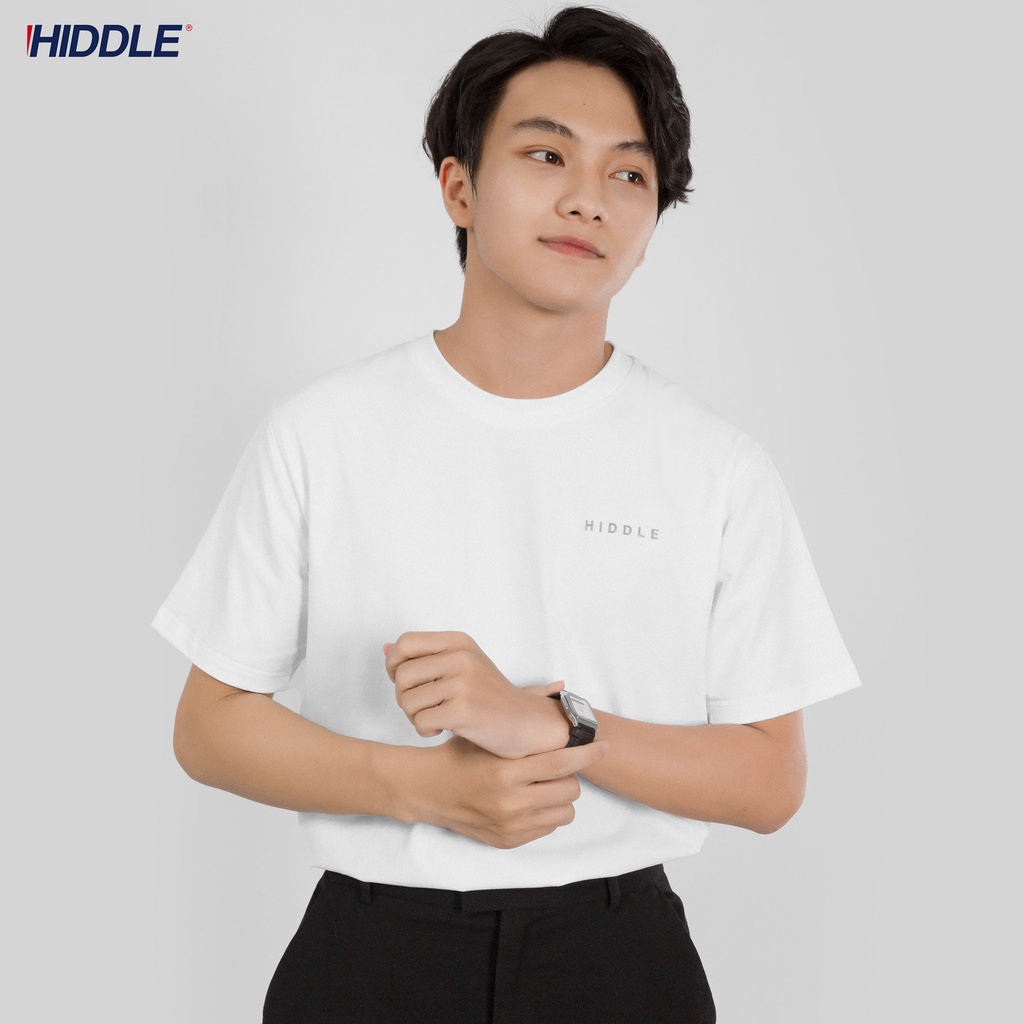 Áo thun nam cổ tròn tay ngắn HI Basic Fit, áo phông nam không cổ nhiều màu logo in su HIDDLE | BigBuy360 - bigbuy360.vn