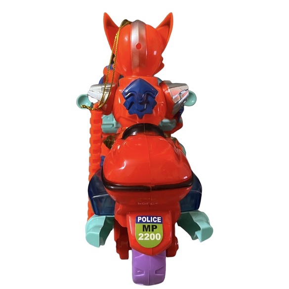 Lồng Đèn Trung Thu Siêu Nhân Lái Motor Police Sẵn Pin Có Đèn Nhạc Cho Bé