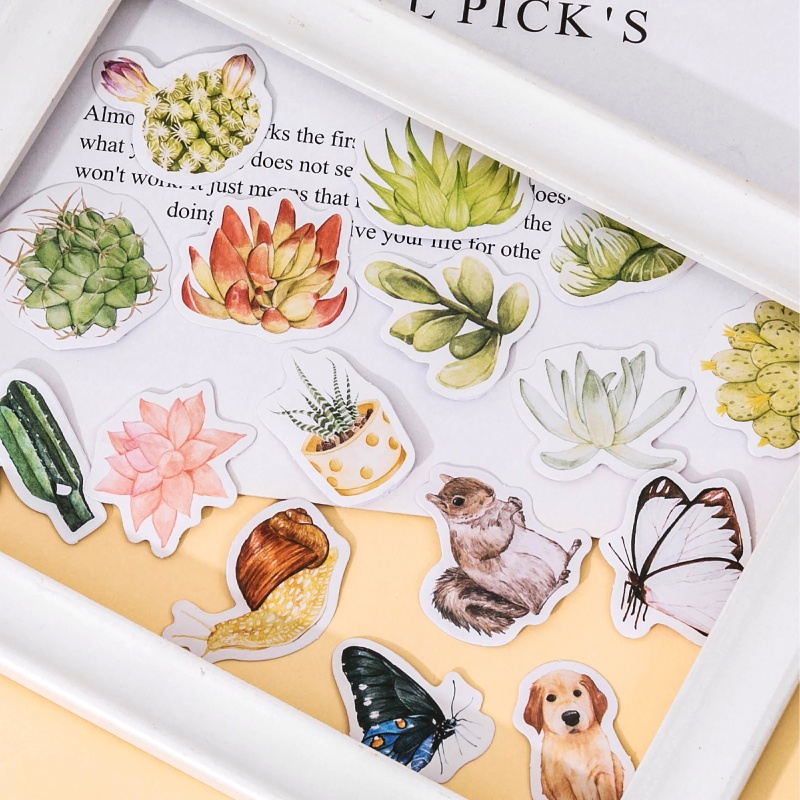 Flowertree Set 45 Sticker Dán Trang Trí Sổ Lưu Niệm