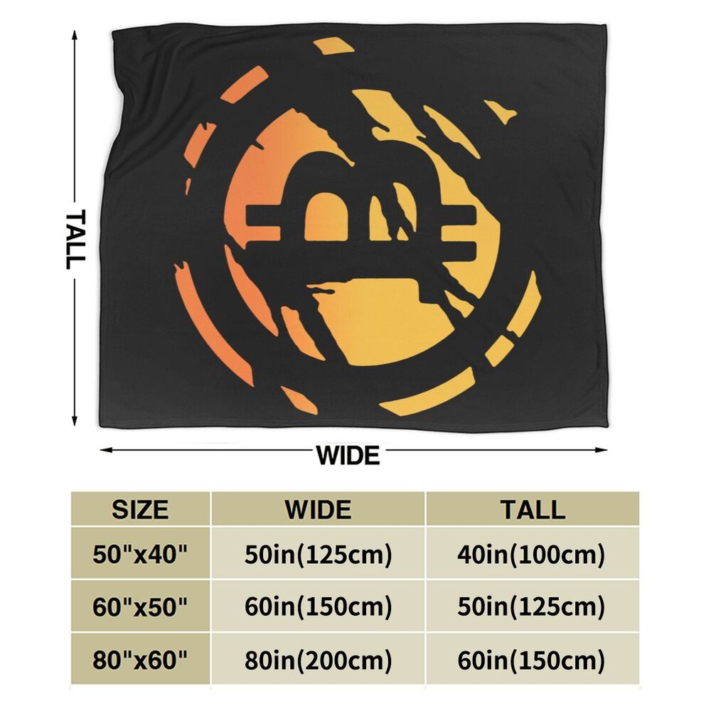 Bitcoin Ripped Awesome Warm Ultra-Soft Micro Fleece Blanket for Traveling Camping Home Bed Living Room Sofa