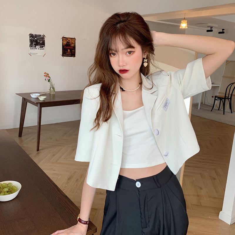 Áo Khoác Blazer Mỏng Tay Ngắn Mới Dành Cho Nữ