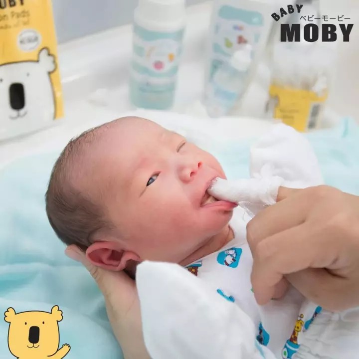 Gạc Rơ Lưỡi Moby, túi ( 50 Miếng) sản phẩm chất lượng cao được kiểm đinh an toàn cho bé