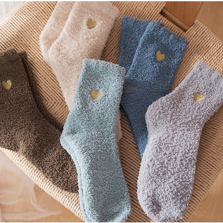 Tất Chân Cho Nữ Giữ Ấm Mùa Đông Hình Trái Tim Nhỏ Dễ Thương