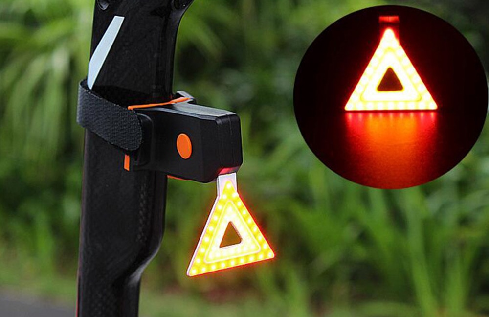 Xe yên gắn đèn cảnh báo an toàn LED xe đạp với cổng sạc USB