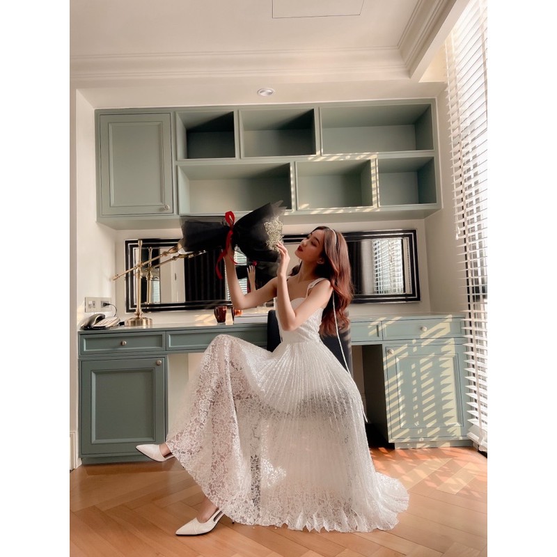 váy xoè dập li olivia dress | BigBuy360 - bigbuy360.vn