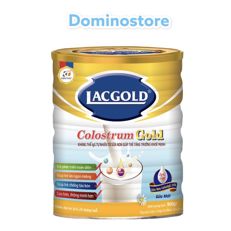 Sữa bột LACGOLD COLOSTRUM 900g bổ sung sữa non cho trẻ
