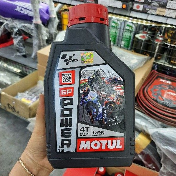 Nhớt Motul GP Power 4T 0.8L, 1L. Nhớt xe số. Nhớt Motul. Dầu xe máy