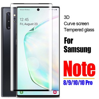 Kính Cường Lực Viền Cong Bảo Vệ Toàn Diện Cho Samsung Galaxy S23 S22 S21 S20 Ultra Note 20 10 Pro Plus 9 8