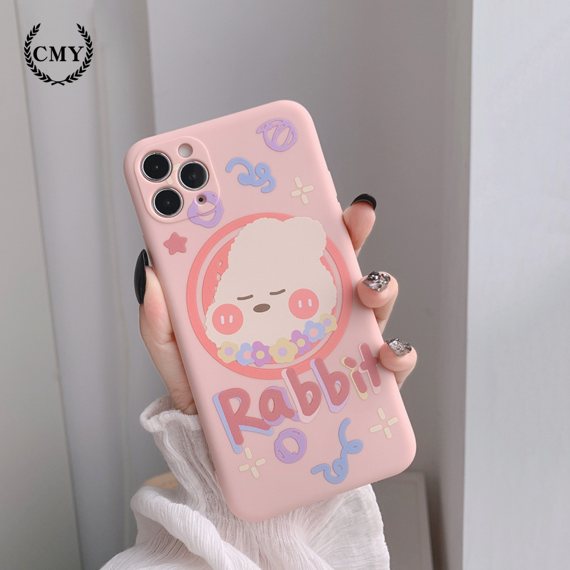 Ốp điện thoại hình thỏ đáng yêu cho iPhone 11/11Pro 11Promax X XR XS XS MAX 7 8Plus SE 12Promax 12Mini | BigBuy360 - bigbuy360.vn