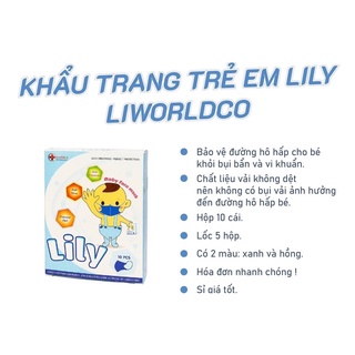 Combo hộp 50c Khẩu trang cho bé 0-5 tuổi