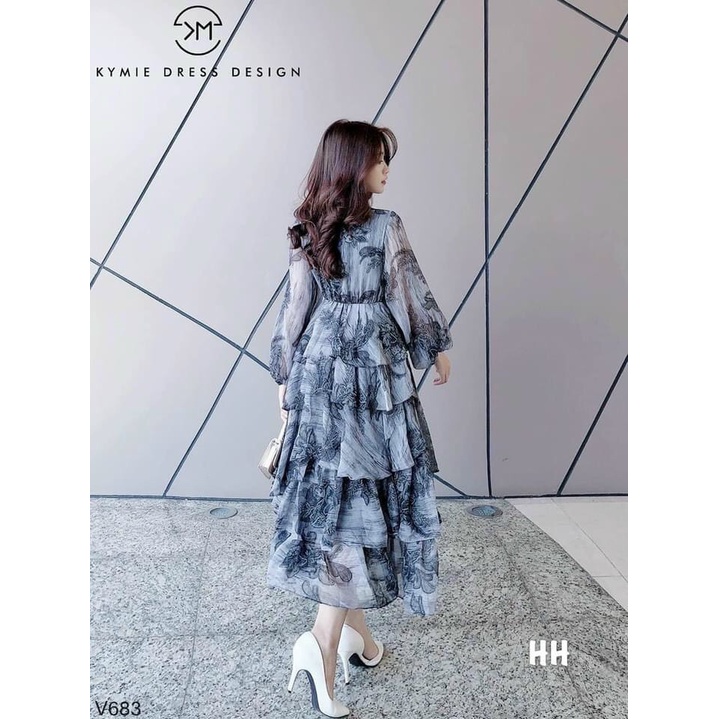 Váy hoa tầng siêu đẹp