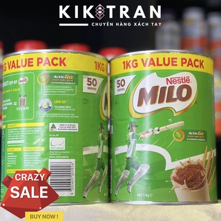 Sữa Milo Úc 1kg Value Pack Date 7/2022