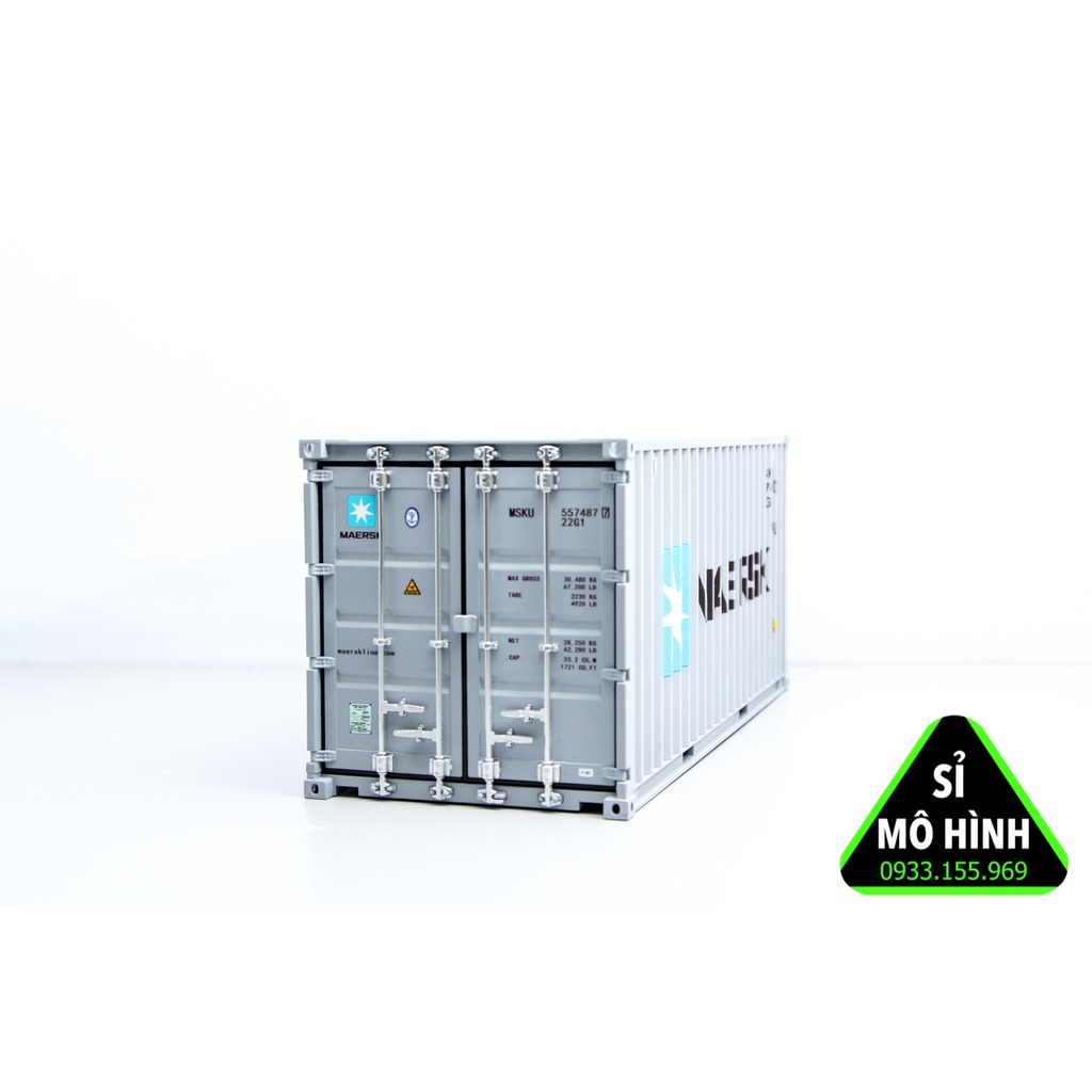 Mô hình thùng container xe đầu kéo 1:24