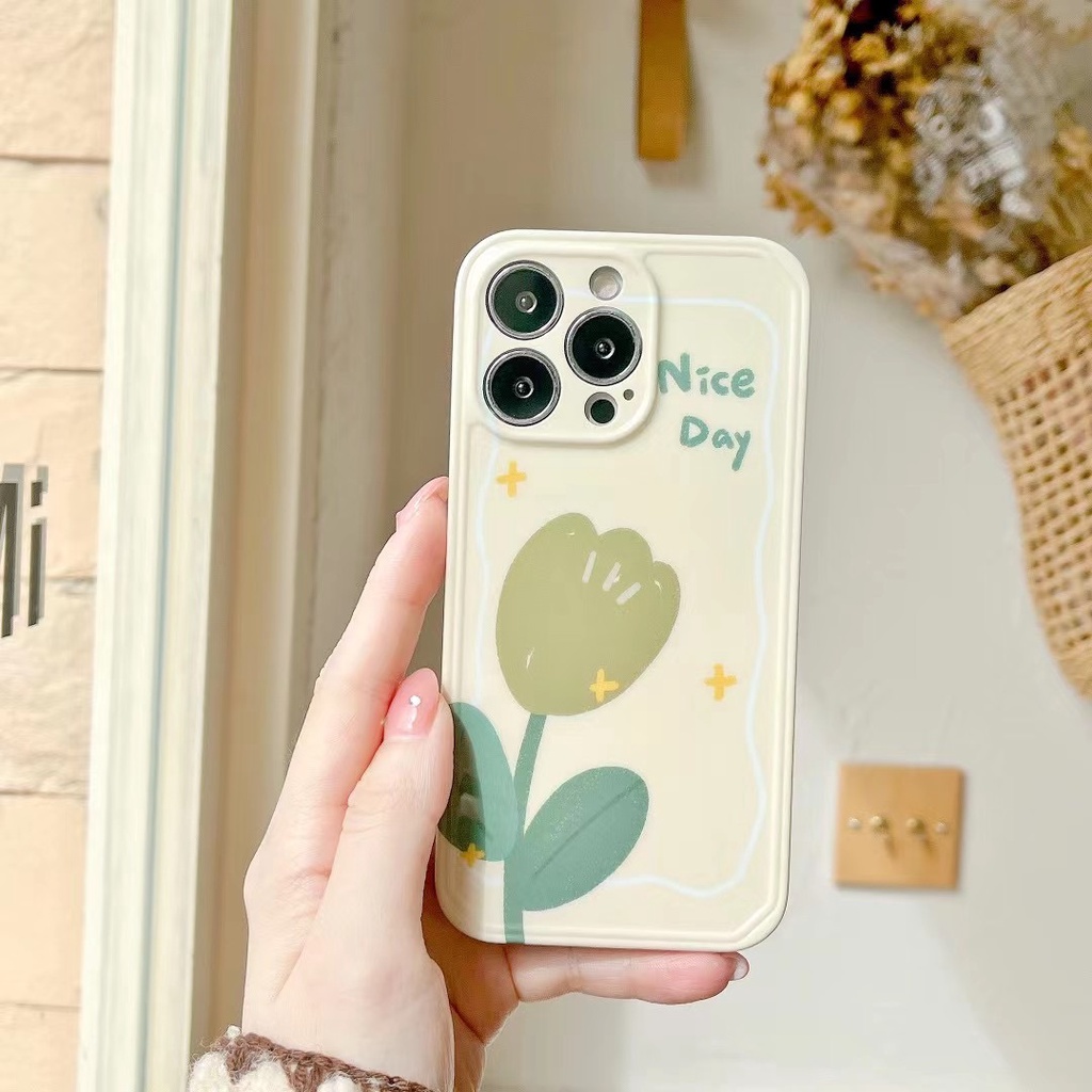 Ốp Điện Thoại tpu Mềm Hình Hoa tulip Cho iphone 14 pro max 13 pro max 12 pro max 11 pro max xsmax