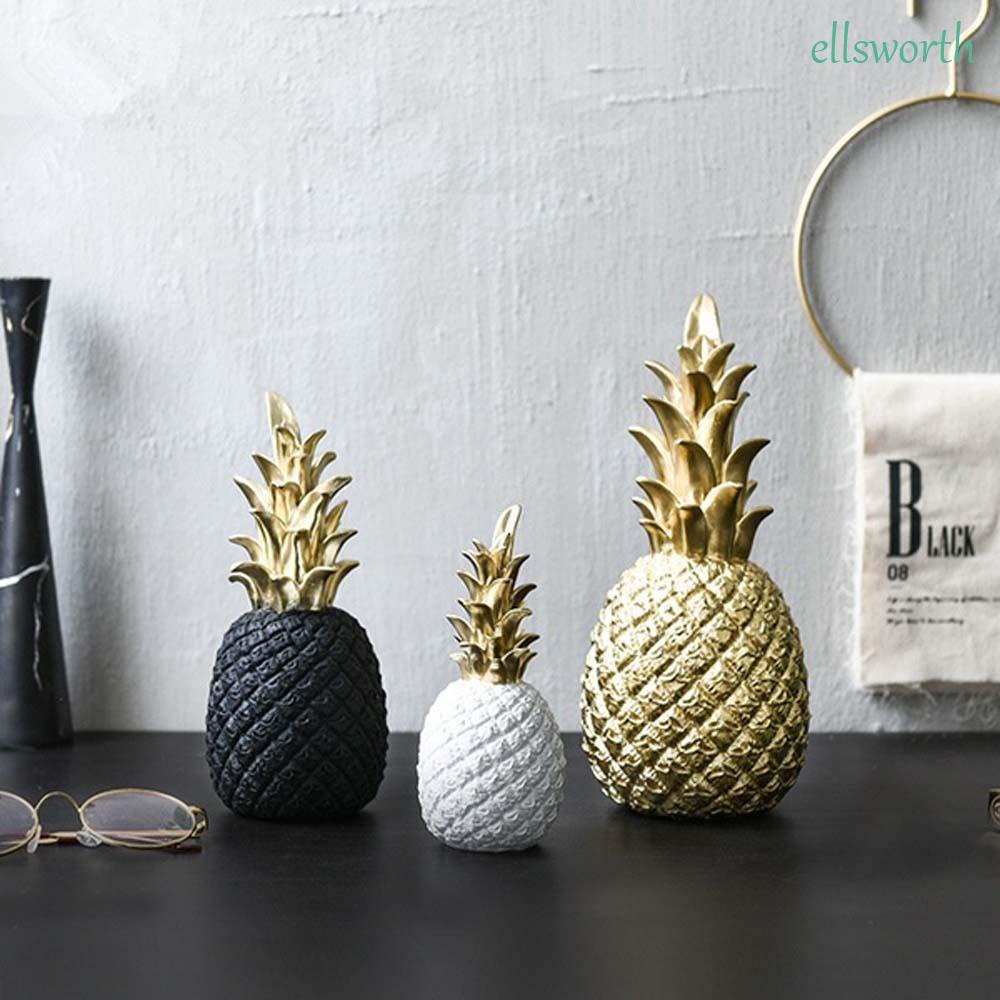 Mô Hình Quả Dứa Bằng Nhựa Resin Sang Trọng 3 Màu Để Bàn Trang Trí Nội Thất