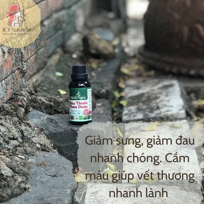 Dầu Minh Ngọc cầm máu, nhanh lành vết thương 30ml- JET Natural Store