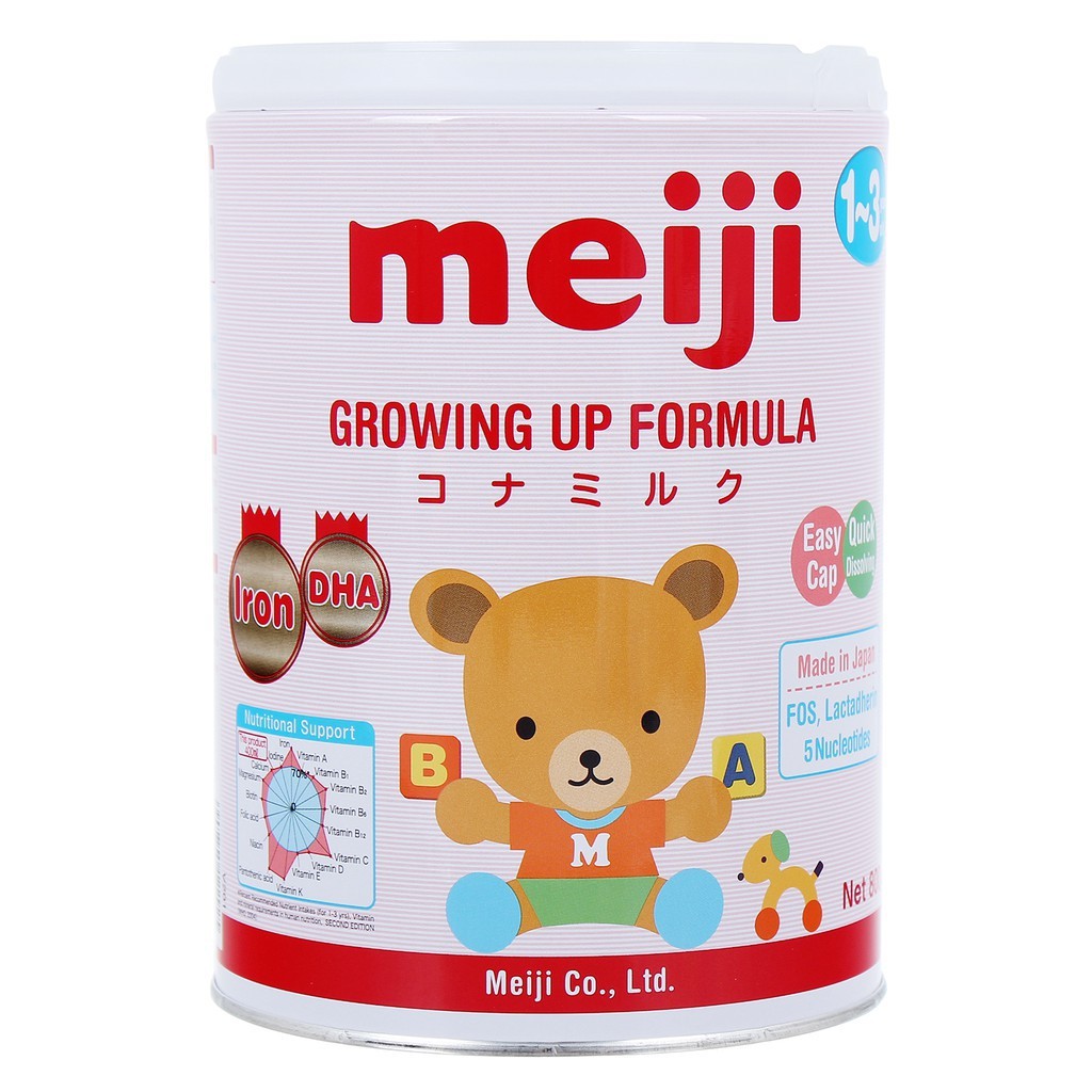 Sữa Meiji Nhật Bản nhập khẩu số 0 và 1 (800g)