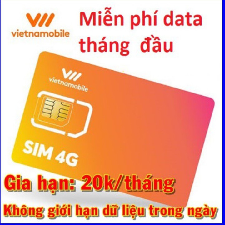 🔥 XẢ KHO🔥Sim Vietnamobile nghe goi nhận mã đăng ký tài khoản data siêu lớn