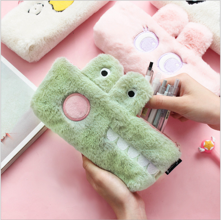 Túi đựng bút hình thú nhồi bông dễ thương phong cách Hàn Quốc