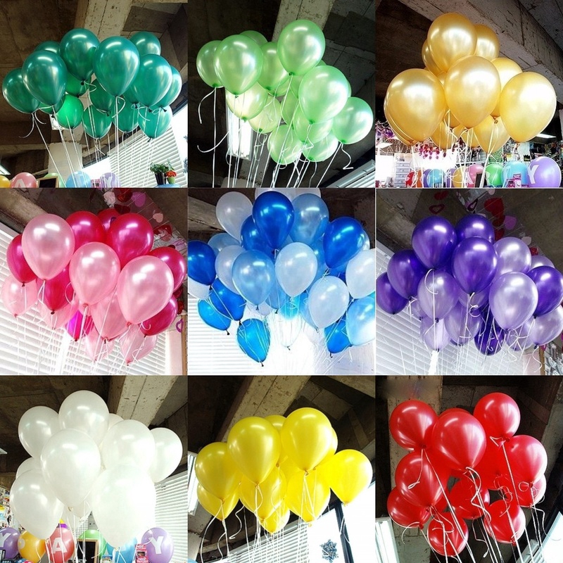 100 Bong Bóng 10 Inch Trang Trí Sinh Nhật, Đám Cưới