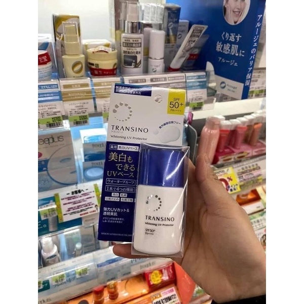 Kem dưỡng ngày Transino trắng da, chống nắng, mờ nám Whitening Day Protector 30ml Nhật