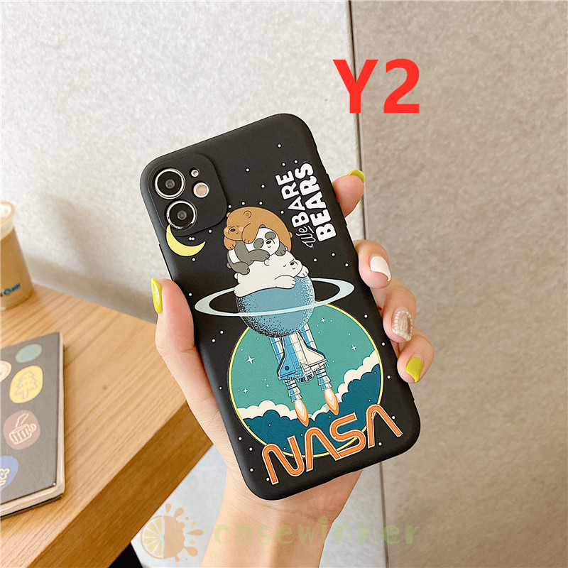 NASA ốp điện thoại In Hình We Bare Bears Cho Realme C15 C12 C11 C1 C2 C3 6 5 3 5i 5s Oppo A1K A3S A5 A9 2020 Vivo Y50 Y30 Y17