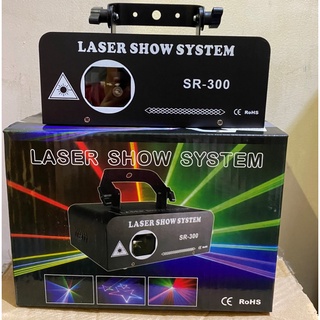 ĐÈN LASER SR-300 HIỆU ỨNG  CHIẾU HÌNH VÀ TIA 7 MÀU RGB , CHUYÊN ĐÈN BAY PHÒNG [GTP]