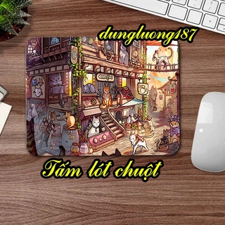 Miếng lót chuột in hình Chợ Mèo