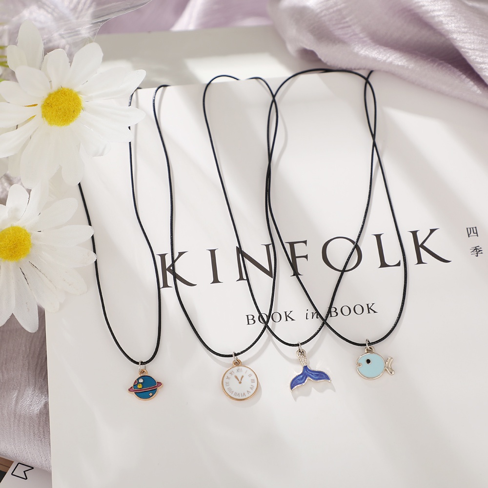 Vòng cổ mặt dây hình hoạt hình phong cách Hàn Quốc thời trang xinh xắn cho nữ