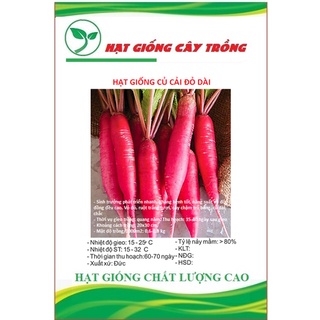 Hạt giống củ cải đỏ dài f1 ct165 - gói 5gram