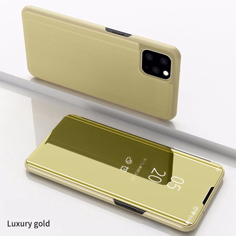 Bao da điện thoại nắp gương lật thông minh cho iPhone 11 Pro Max | BigBuy360 - bigbuy360.vn