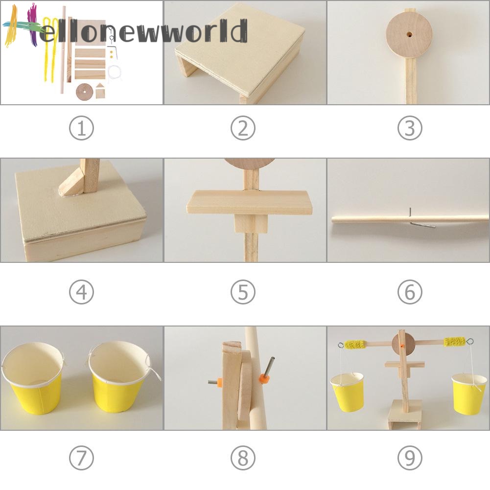 Mô hình cân thăng bằng DIY bằng gỗ dành cho trẻ em