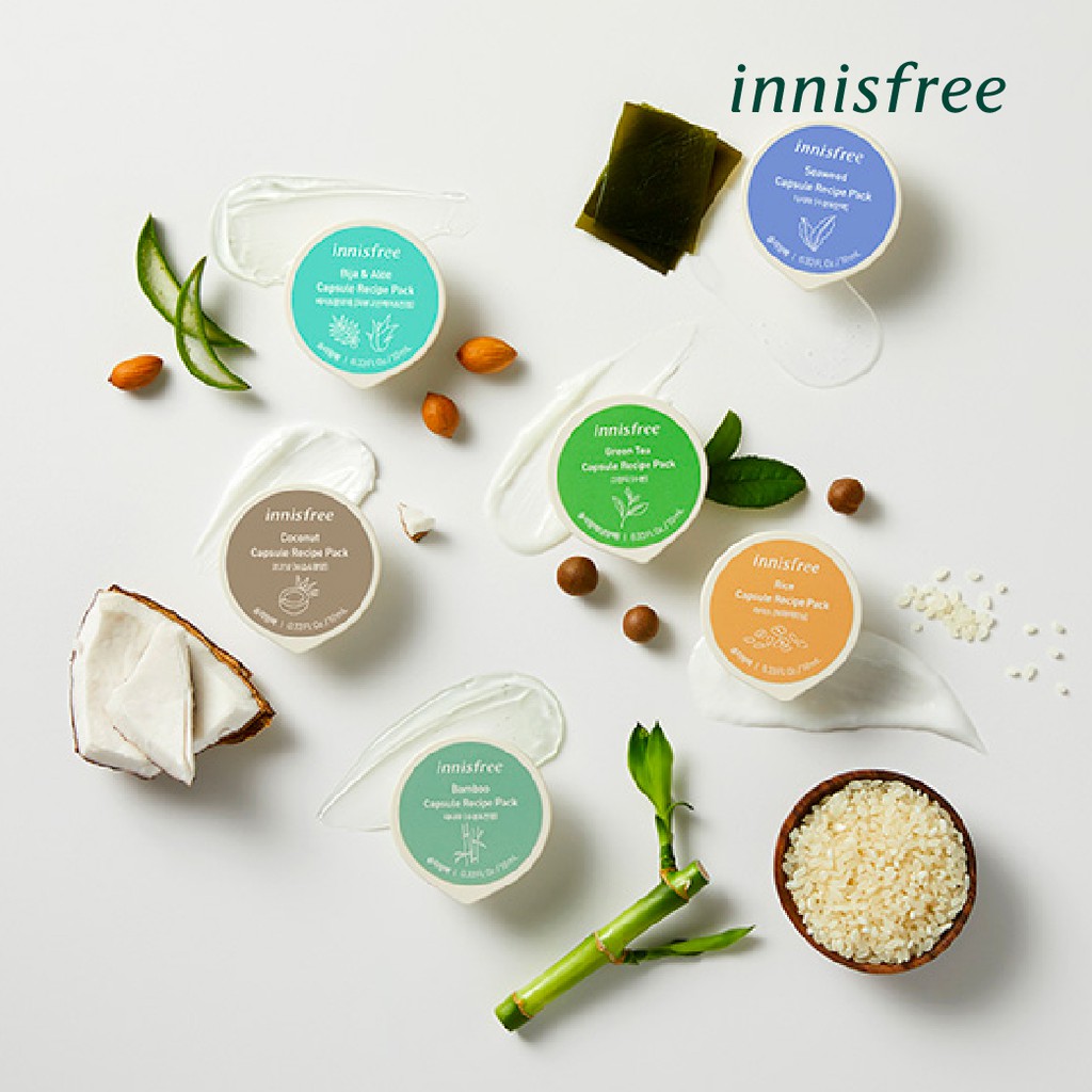 (hàng Mới Về) Mặt Nạ Hạt Rong Biển 10ml Innisfree