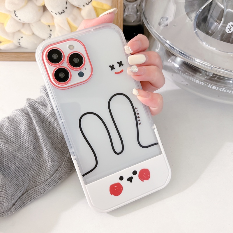 Ốp lưng iphone Ốp Điện Thoại In Hoạt Hình Kèm Giá Đỡ Cho iphone 14 / 13Pro 12 / 14pro / 6 / 7 / 8PLUS Dinuo case