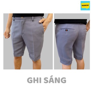 Quần tây âu nam vải co giãn, ống quần short ngắn (nhiều màu)