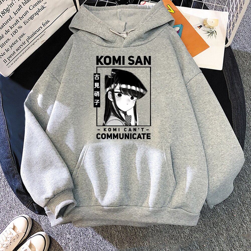 Bông Tai Kẹp Hoạt Hình Komi Không Thể Giao Tiếp Khoác Hoodie Nam Dạo Phố Shouko Komi omi-San Wa Comyushou Desu Cao Cấp