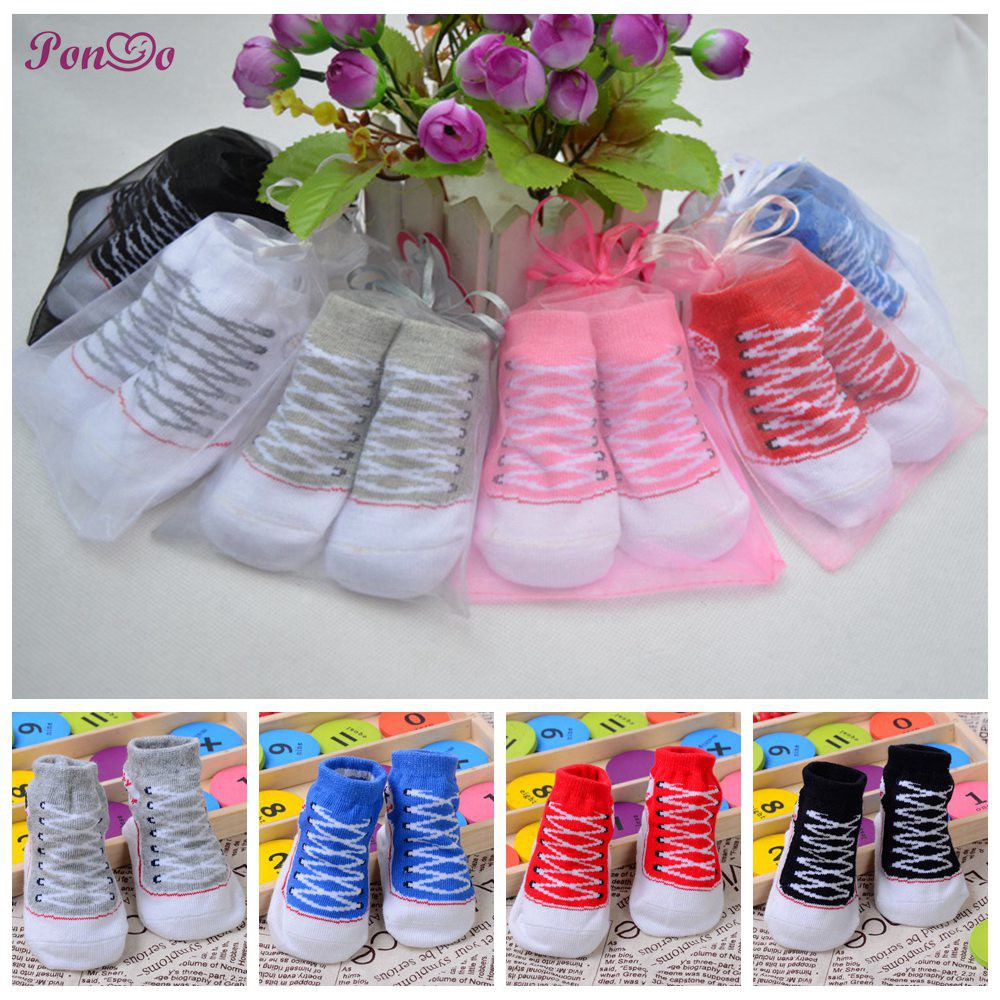 Vớ Cotton Chống Trượt Cho Em Bé Sơ Sinh Từ 0-1 Tuổi
