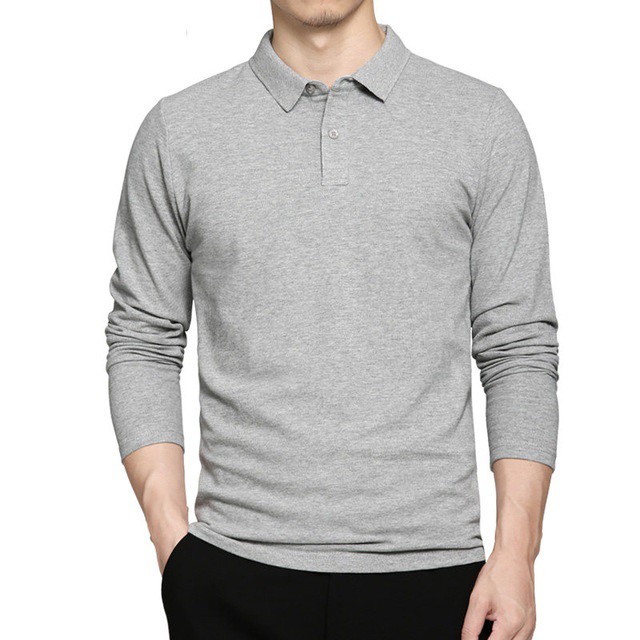 [Mã FAMALLT5 giảm 15% đơn 150K] Áo thun nam dài tay có cổ chất cotton cao cấp PigoFashion Zpg09 (trắng)