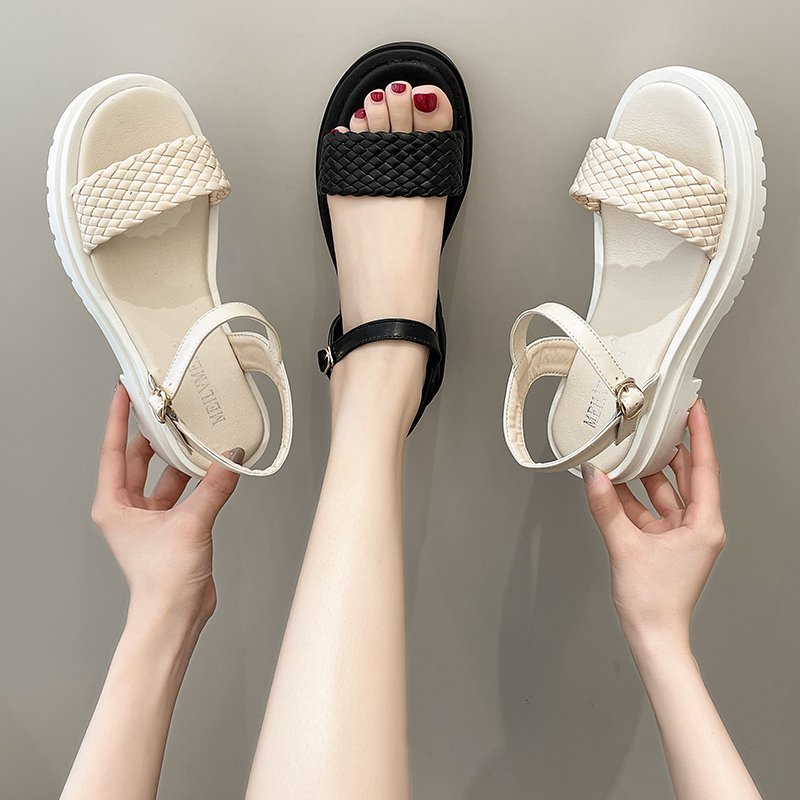 Summer New Women's Sandals Casual All-Matching Fashion Roman Shoes